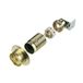 REV Fitting E27 metaal met hoek messing - Plafondlampen