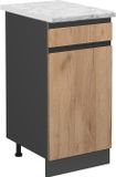 Vicco R-Line Keukenonderkast – 40 cm WB Marmer Krachtige eik goud