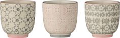 Bloomingville Cecile Mok Aardewerk Rose/Grijs 3 Assortie
