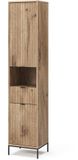 Vicco Eliza Badkamermeubel – 40 x 190 cm met deur en lade Viking Eik