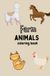 Coloring book farm animals