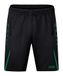 JAKO - Trainingsshort Uitdaging, Uniseks-Kind, Zwart/Sportgroen, 140