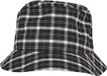 Flexfit Check Bucket Hat / Vissershoed - Zwart/Grijs