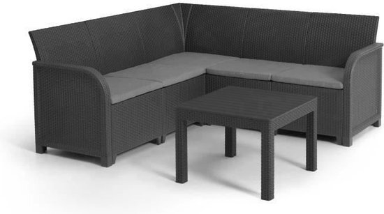 Keter Rosalie Hoek Loungeset - 5-persoons