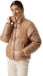 Garcia Dames Puffer Jas GJ2600919 Licht Camel S