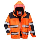 Portwest Hi-Vis Klassiek Bomberjack C466 - Oranje/Zwart - 4XL