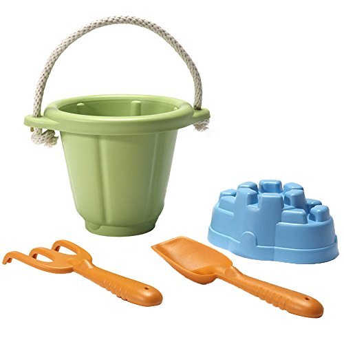 Green Toys SND01R - zandspelset, 4-delig, groen