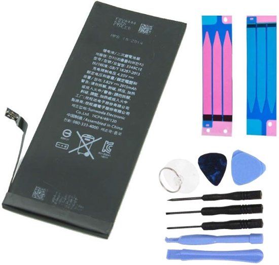 Vervang Batterij/Accu Li-ion + Tools & Sticker Strips - Voor Apple iPhone 6 Plus - AAA+
