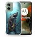 Cokitec Versterkte hoes voor Motorola G55 5G Muziek Rock Haai