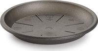 Forte Plastics Opvangschaal/onderbord Plantenpot antraciet rond 30 cm - Kunststof