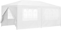 casa.pro Paviljoen partytent met 6 zijwanden 6x3x2,55 m wit