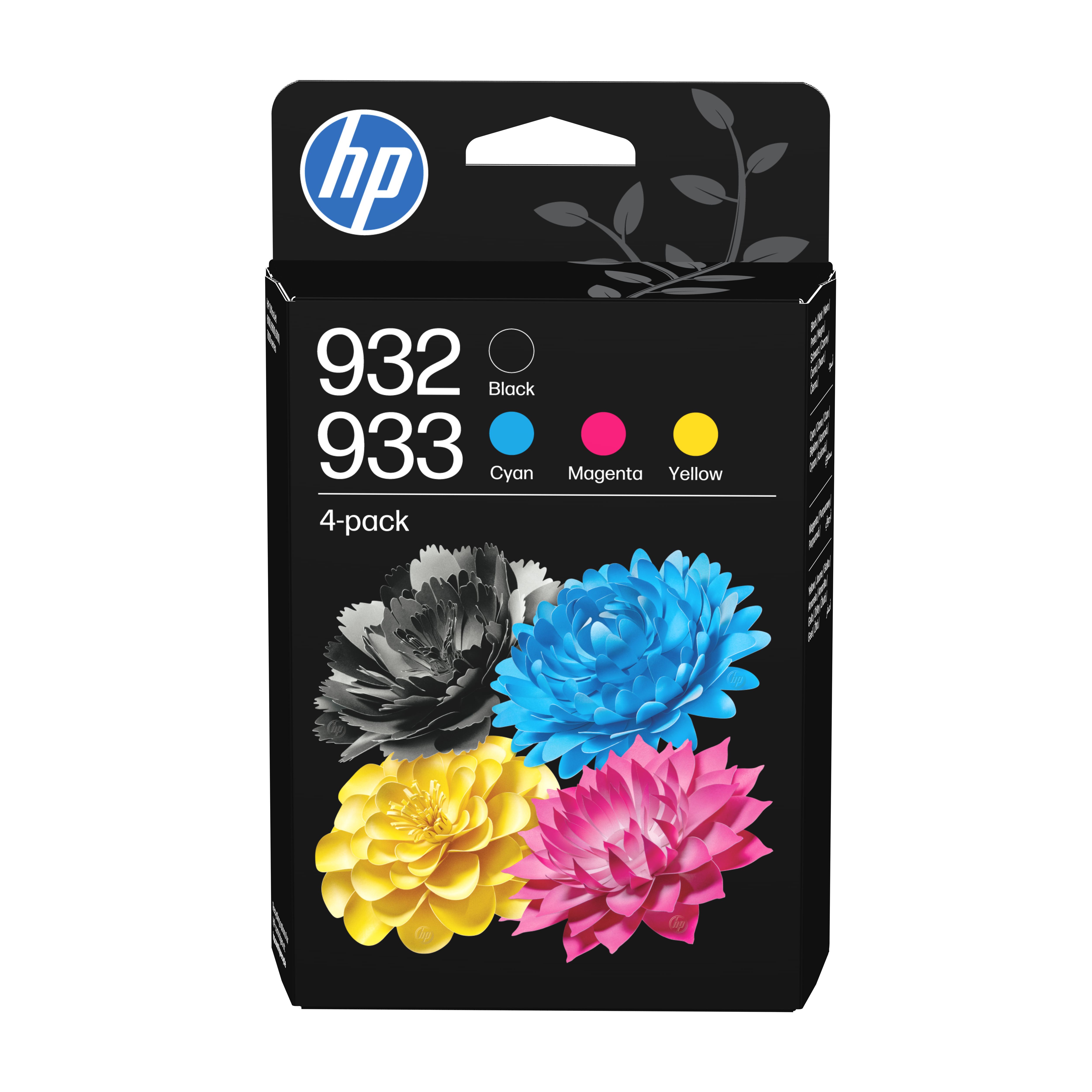 HP 932/933 Ink Cartridge Combo Pack - Black, Cyan, Magenta, Yellow - Original