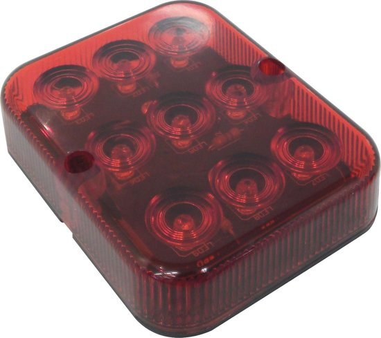 Carpoint Mistachterlicht 12 Volt Led 100 X 80 Mm Rood