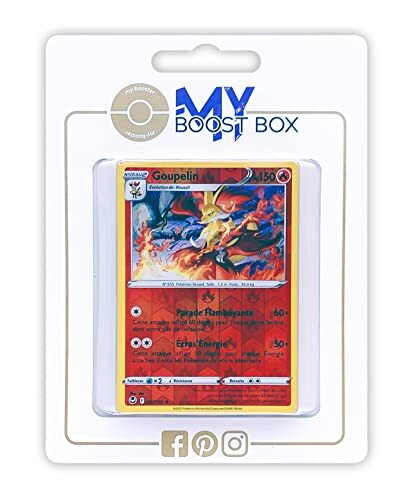 my-booster Goupelin (Delphox) 27/195 Holo Reverse - Myboost X Epée et Bouclier 12 Tempête Argentée - Doos met 10 Franse Pokemon kaarten