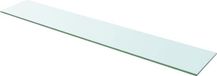 vidaXL - Transparent Wall Shelf - 110x20 cm - Glass
