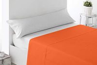 Miracle Home Bovenlaken, anti-peeling, zacht en comfortabel, 50% polyester katoen. 270X175. Bed 105. Oranje