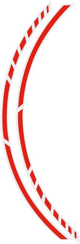 Foliatec Velgstriping Racing 7 X 410 Mm Neon Rood 14 Stuks