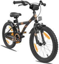 Prometheus Bicycles ® Hawk Fiets 18'', matzwart-oranje - Zwart