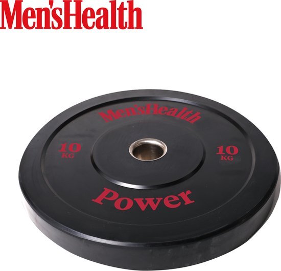 Menshealth Bumper Plate - Halterschijf - 50 mm - 10 kg