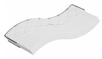 VidaXL Schuimmatras met hoge veerkracht Mini Single size Zacht Polyester Zwart, Wit
