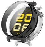 Wigento Huawei Watch GT 5 Pro 42mm: Plastic Watch Case + Protective Hard Glass, Black