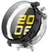 Wigento Huawei Watch GT 5 Pro 42mm: Plastic Watch Case + Protective Hard Glass, Black