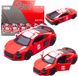 LEAN TOYS Voiture de sport en métal à retrait avec lumières et sons rouge 1:43
