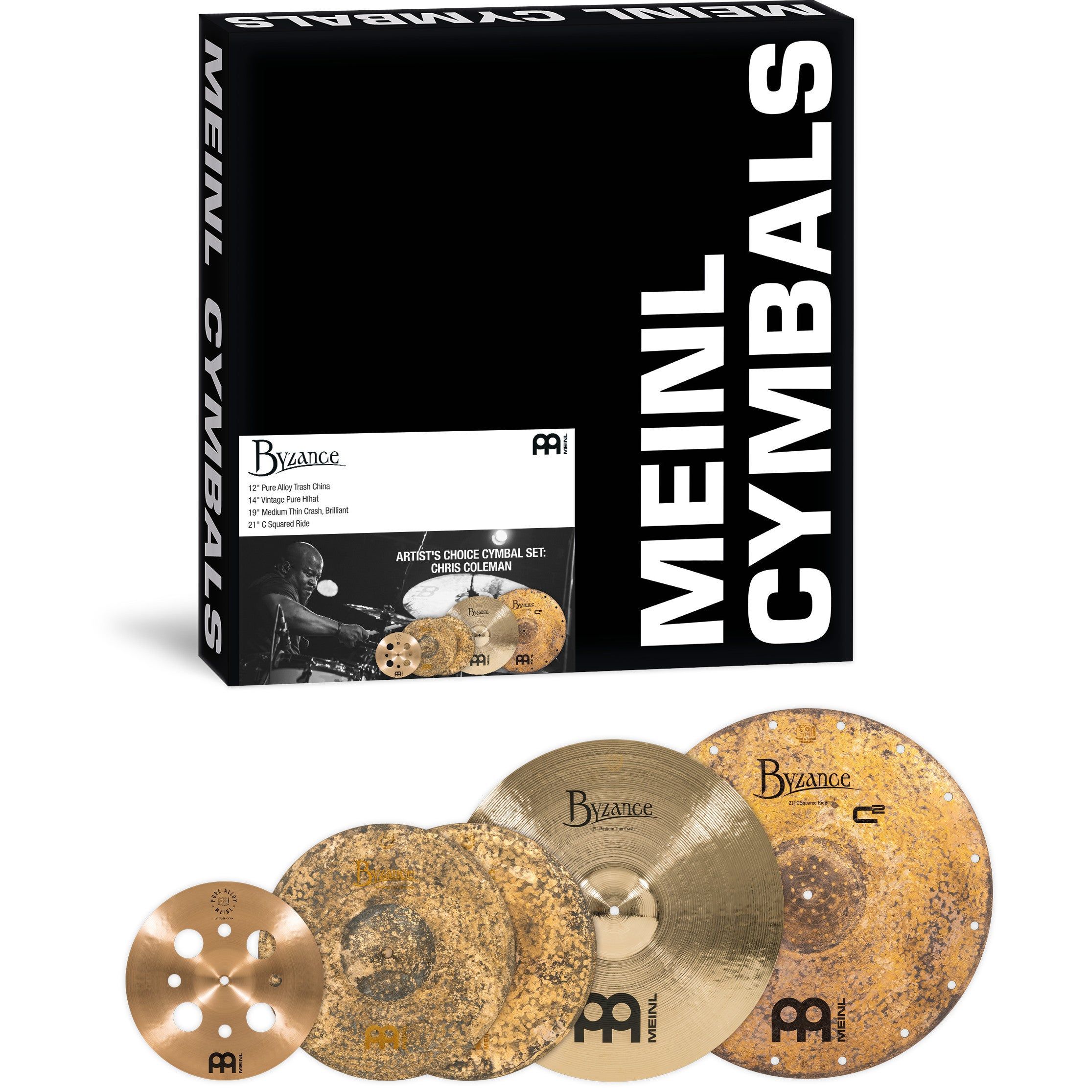 Meinl Chris Coleman Artist's Choice Cymbal Set - 12-14-19-21"