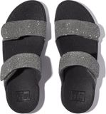 FitFlop Lulu Adjustable Shimmerlux Slides Vrouwen - Pewter