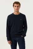 Garcia Homme Pull Uni Bleu Manches longues