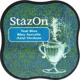 Tsukineko StazOn Midi Pad, Teal Blauw