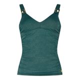 Ten Cate Beach Ten Cate Tankini Top V-Neck Bottle Green Dames Maat 46