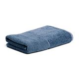 Möve Bamboo Luxe handdoek 50 x 100 cm staalblauw