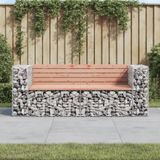 Prolenta Maison Exclusive - Tuinbank van gabionen, 184x71x65,5 cm, massief douglashout