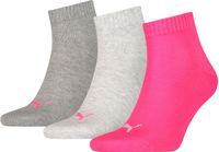 Puma 3 paar unisex quartersokken sneakers maat. 35 - 49 voor dames- en herensokken