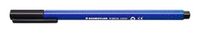 Staedtler 323 Triplus Colour Fibre-Tip pennen, 1,0 mm, zwart, 10 stuks