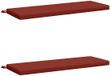 vidaXL Coussin de banc SOEST 2 pièces 100% Polyester Rouge 100 x 40 x 5 cm