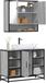 Maison Exclusive - Ensemble de meubles de salle de bain 2 pièces gris Sonoma en bois composite