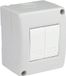Interrupteur double dans boîtier, IP40, type M-L 1717