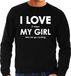 Bellatio Decorations Shoppartners Bv I love it when my girl lets me go cycling trui - grappige wielrennen hobby sweater zwart heren - Cadeau fietser/ wielrenner L