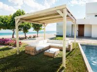 Pergola autoportante en bois - modèle DIJON - 300 x 300 cm