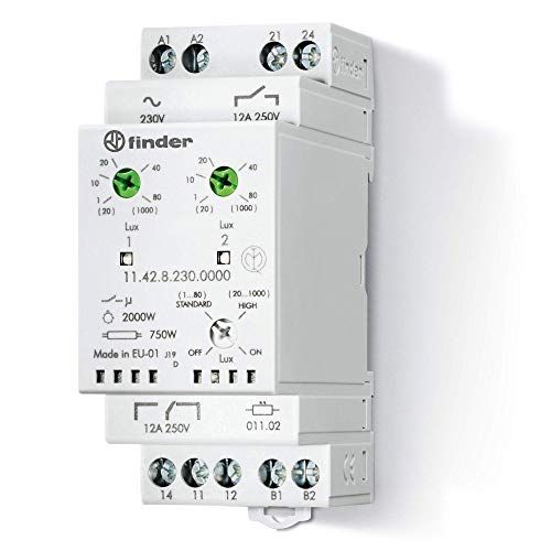 FINDER 11428230000PAS schemerschakelaar, met wisselaar, 1 NO, 12 A, 230 VAC