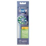Oral-B Cross Action Elektrische tandenborstelkoppen, verpakking met 4 witte reserveborstels, schuine borstelharen die zich aan elke tand aanpassen voor een grondige reiniging