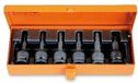 Beta 6-delig set slagdoppen voor Torx® schroeven in metalen kist