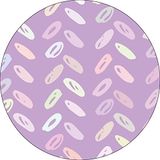 Bonateks Ronde digitaal bedrukte muismat, antislip onderkant, voor kantoor en thuis, diameter: 22 cm