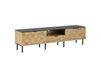 Meuble TV effet bois design damier 2 portes 1 tiroir 170cm
