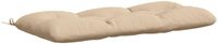 vidaXL Coussin de banc VIANEN 100% Polyester Crème 100 x 50 x 12 cm
