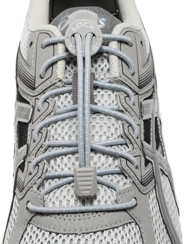 Lock Laces Grijs Sportveters Elastische veters Hardlopen Running