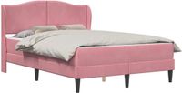 vidaXL Bedframe met hoofdeinde Roze 120 x 200 cm Fluweel