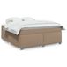Maison Exclusive Lit boxspring avec matelas, couleur cappuccino, dimensions 180x200 cm, revêtement en similicuir